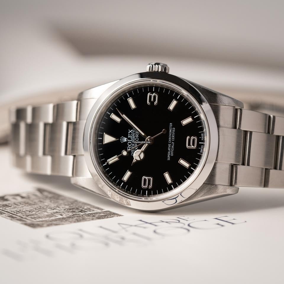 Rolex Explorer 36 Oystersteel Black Dial Ref. 114270