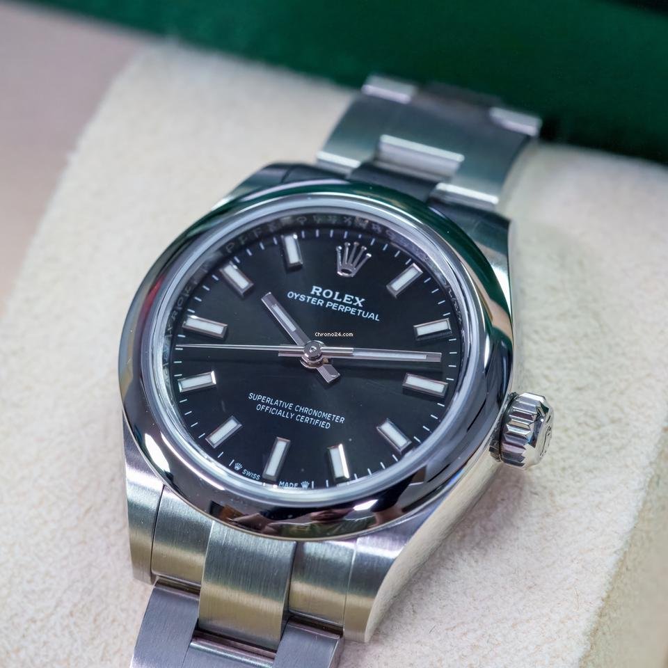 Rolex Oyster Perpetual 28 Black Dial Ref. 276200